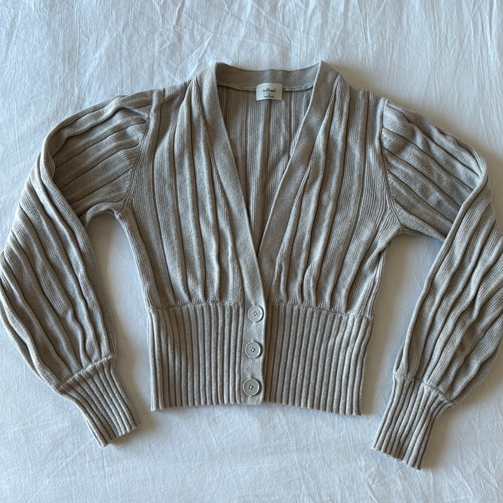 Wilfred Plunge Front Cardigan